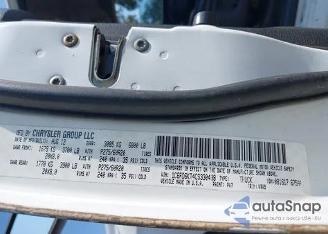 2012 Ram 1500 St из США, поврежденный, VIN 1C6RD6KT4CS330438